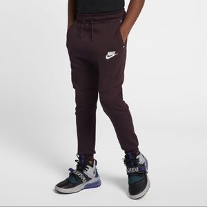 Kids’ Nike sz large burgundy tech fleece joggers
